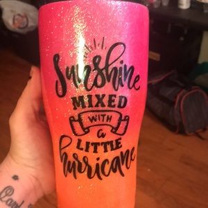 Sunshine mixed with a little hurricane